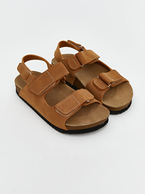 LCW STEPS Süet Görünümlü Erkek Çocuk Sandalet - S5HK73Z4-YJT