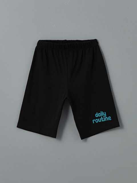 LCW Kids Beli Lastikli Yazı Baskılı Erkek Çocuk Pijama Alt - S5HL24Z1-CVL