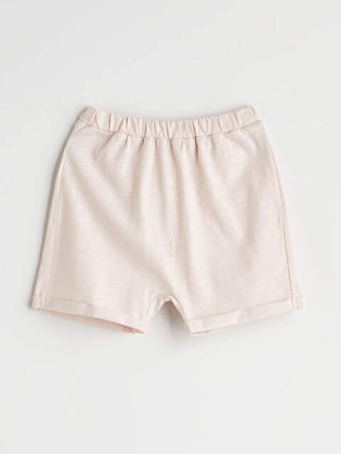 LCW baby Beli Lastikli Basic Erkek Bebek Şort - S5HL90Z1-YWW