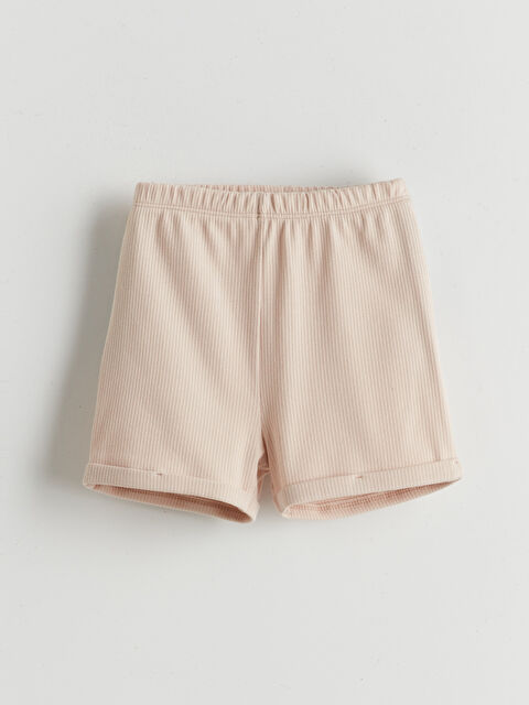 LCW baby Beli Lastikli Erkek Bebek Şort - S5HM06Z1-YWW