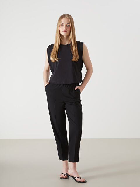 LCW Vision Beli Lastikli Kadın Pantolon - S5HM08Z8-CVL