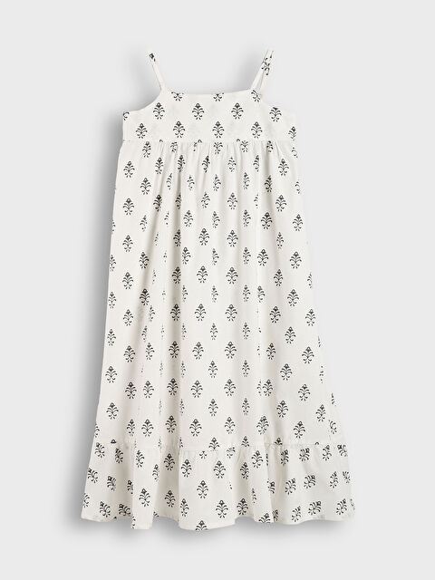 LCW Kids Square Neck Girls' Dress - S5HM55Z4-LQA