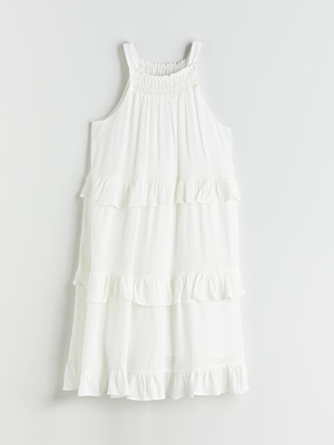 LCW Kids Halter Neck Muslin Girls' Dress - S5HM56Z4-R9J