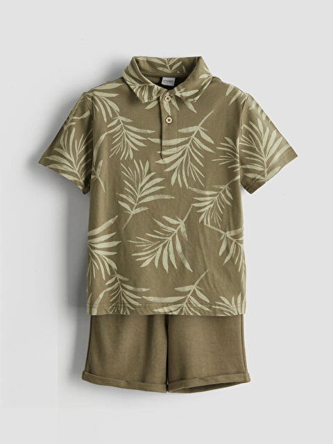 LCW Kids Polo Yaka Erkek Çocuk Tişört ve Şort - S5HM67Z4-LS6