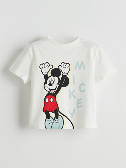 LCW baby Mickey Mouse Baskılı Erkek Bebek Pijama Üst - S5HM85Z1-FDV