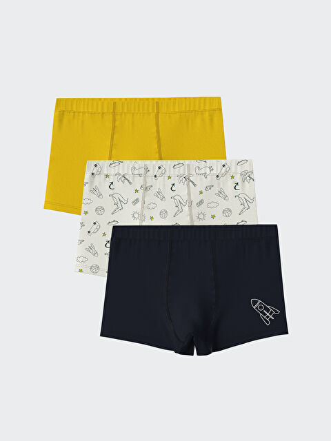 LCW Kids Printed Boys' Boxer Trunks 3-Pack - S5HN66Z4-LRA