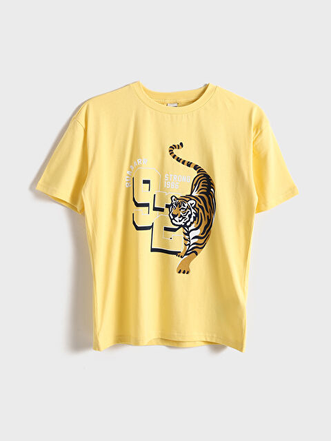 LCW Kids Crew Neck Printed Boys' T-Shirt - S5HQ05Z4-FTT