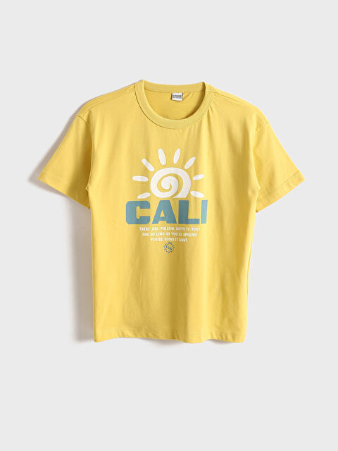 LCW Kids Crew Neck Printed Boys' T-Shirt - S5HQ30Z4-FXJ