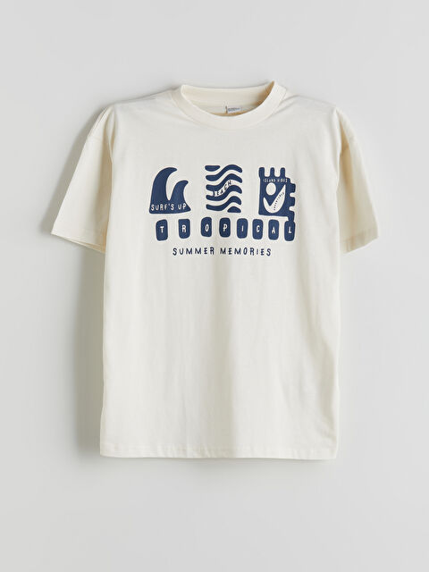 LCW Kids Crew Neck Boys' T-Shirt - S5HQ46Z4-FDH
