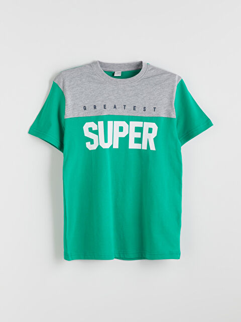 LCW Kids Crew Neck Boys' T-Shirt - S5HQ48Z4-GZR