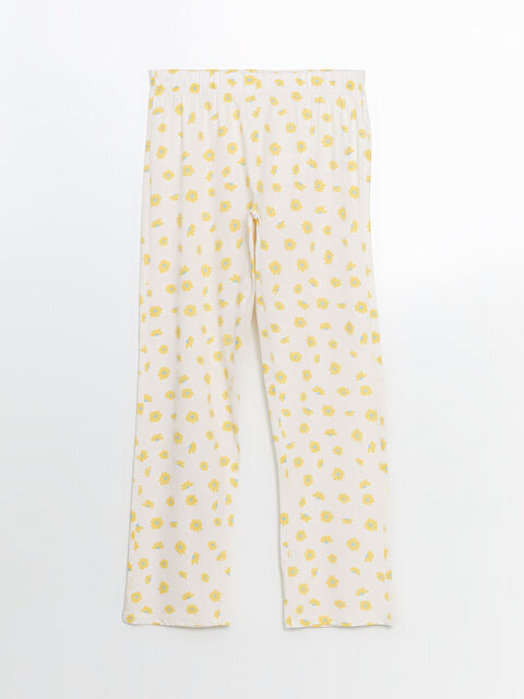 LCW DREAM Beli Lastikli Çiçekli Hamile Pijama Altı