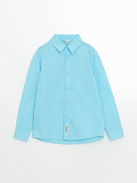 LCW Kids Keten Karışımlı Erkek Çocuk Gömlek - S5HR00Z4-QWT