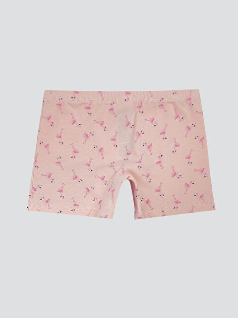 LCW Kids Beli Lastikli Baskılı Kız Çocuk Boxer - S5HT06Z1-LT4