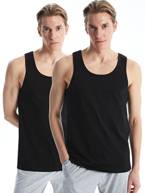 LCW ECO U Yaka Penye Erkek Atlet 2'li - S5HT98Z8-HUC