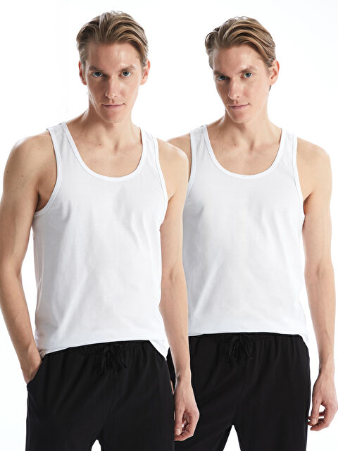 LCW ECO U Yaka Penye Erkek Atlet 2'li - S5HT98Z8-Q6K