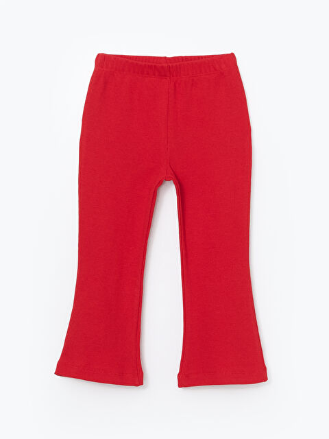 LCW ECO Beli Lastikli Basic Kız Çocuk İspanyol Paça Tayt - S5HU96Z1-HJY