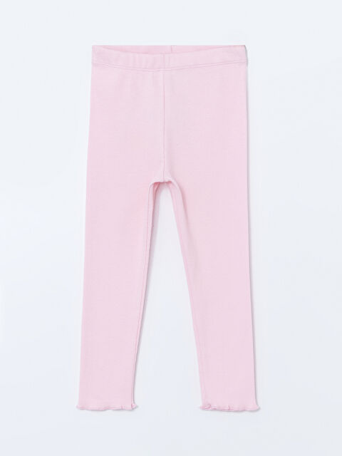 LCW ECO Beli Lastikli Basic Kız Çocuk Tayt - S5HU97Z1-QXB