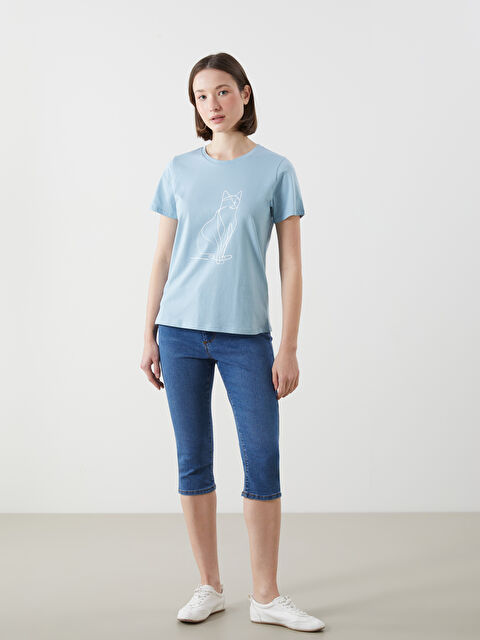 LCWAIKIKI Classic Dar Fit Kadın Jean Kapri - S5HV19Z8-H45