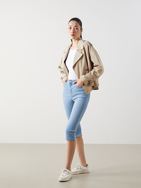 LCWAIKIKI Classic Dar Fit Kadın Jean Kapri - S5HV20Z8-311