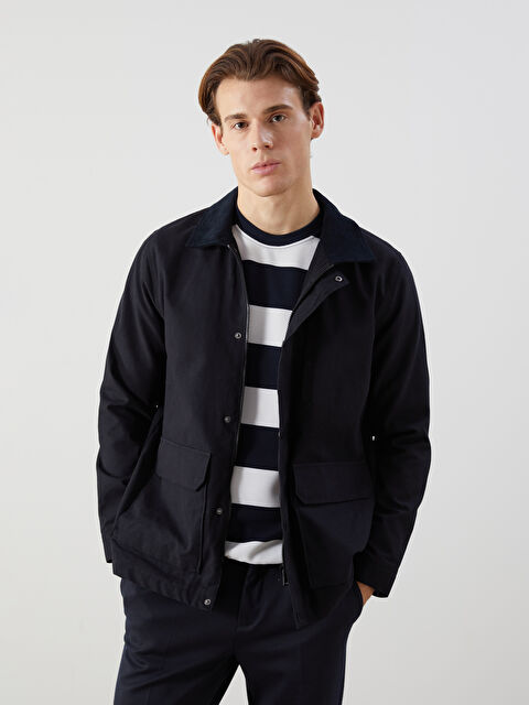 LCWAIKIKI Classic Rahat Kalıp Gömlek Yaka Erkek Mont - S5HV38Z8-RFD