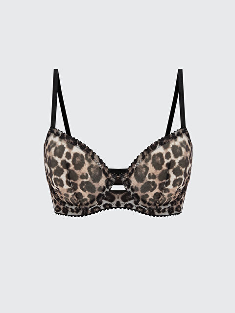 LCW DREAM Balenli Dolgusuz Leopar Desenli Fantezi Tişört Sütyen - S5HY80Z8-LQY