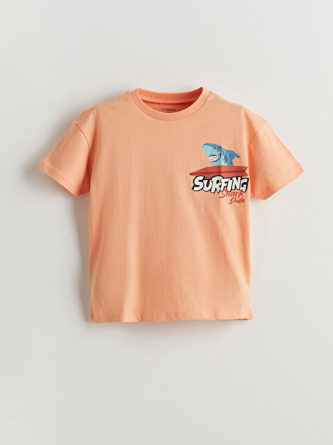 LCW Kids تيشيرت ياقة دائرية مطبوع للأولاد - S5I046Z1-G6Y