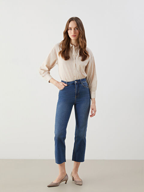 LCW Jeans Straight Fit Kadın Jean Pantolon - S5I057Z8-507