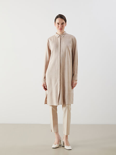 LCW Grace Kadın Gömlek Tunik - S5I060Z8-GWB