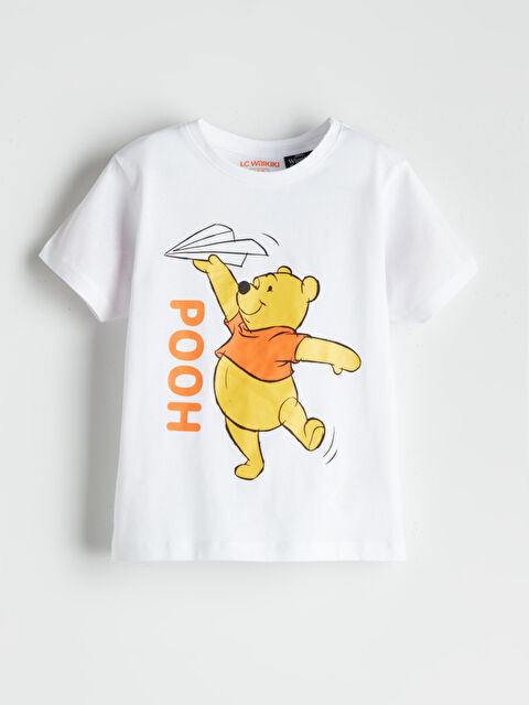 LCW Kids Winnie the Pooh Baskılı Erkek Çocuk Tişört - S5I112Z1-Q6K