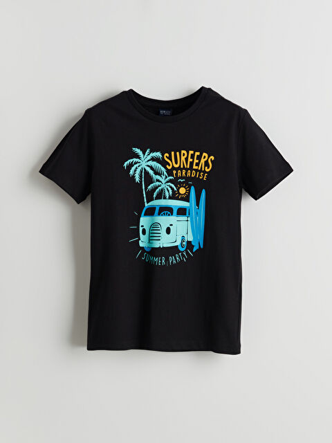 LCW ECO Bisiklet Yaka Erkek Çocuk Tişört - S5I128Z4-CVL