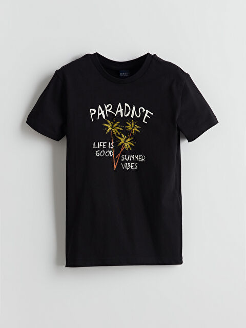 LCW ECO Bisiklet Yaka Erkek Çocuk Tişört - S5I132Z4-CVL