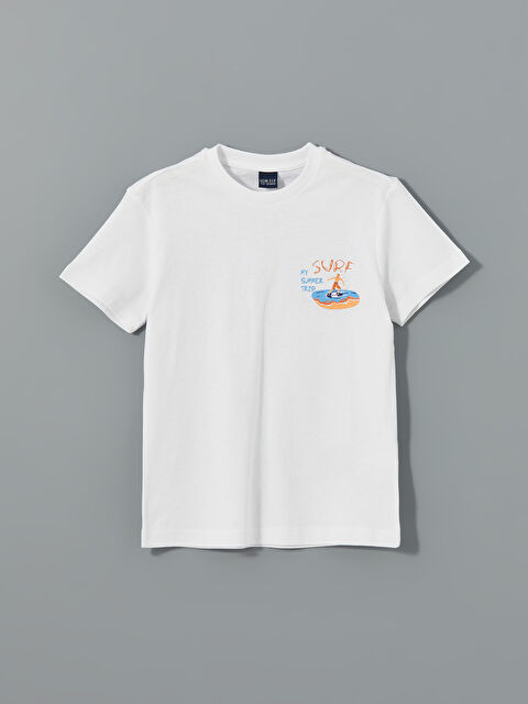 LCW ECO Bisiklet Yaka Erkek Çocuk Tişört - S5I184Z4-J5E