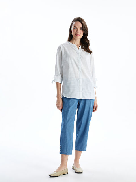 LCW Grace Beli Lastikli Kadın Jean Kapri - S5I229Z8-563