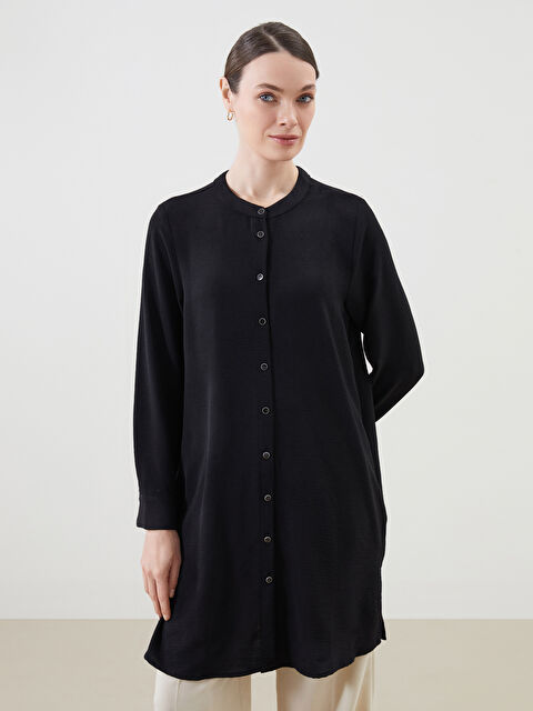 LCW Grace Hakim Yaka Aerobin Kadın Gömlek Tunik - S5I255Z8-CVL