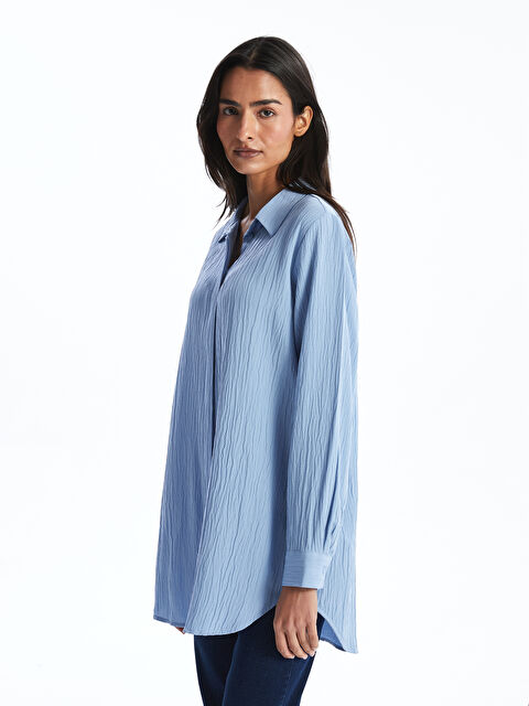 LCWAIKIKI Classic Dokulu Kadın Gömlek Tunik - S5I311Z8-VJF