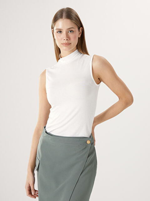 LCWAIKIKI Classic Dik Yaka Kadın Body - S5I338Z8-R9J