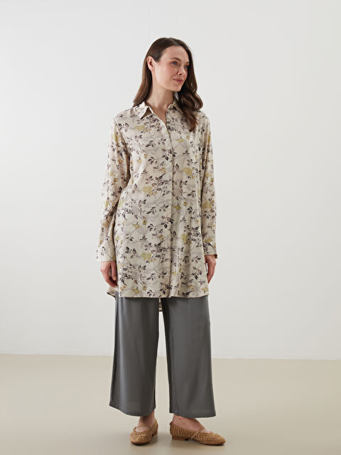 LCW Grace Beli Lastikli Kadın Pantolon Etek - S5I343Z8-V3T