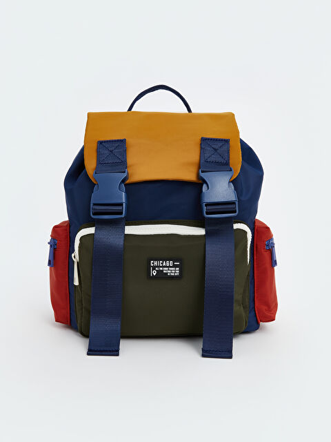 LCW ACCESSORIES Renk Bloklu Erkek Çocuk Sırt Çantası - S5I358Z4-HFK