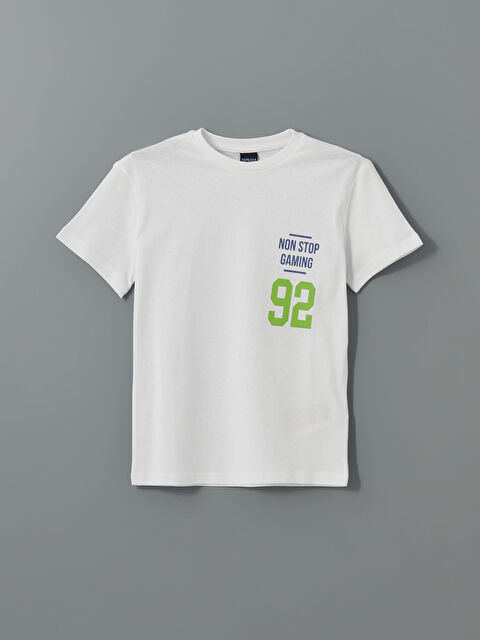 LCW ECO Bisiklet Yaka Erkek Çocuk Tişört - S5I417Z4-J5E