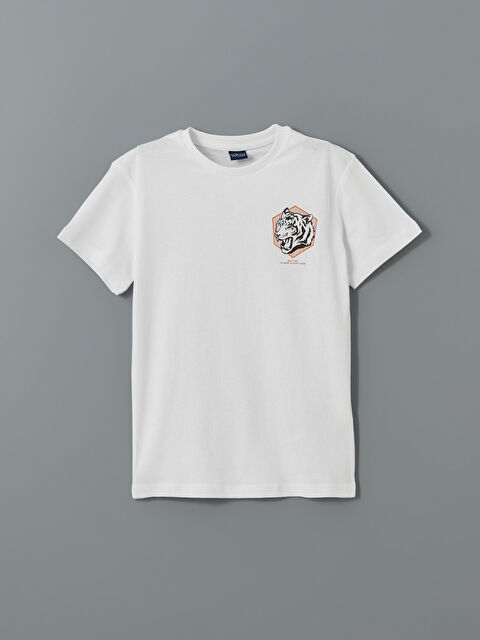 LCW ECO Bisiklet Yaka Erkek Çocuk Tişört - S5I418Z4-J5E