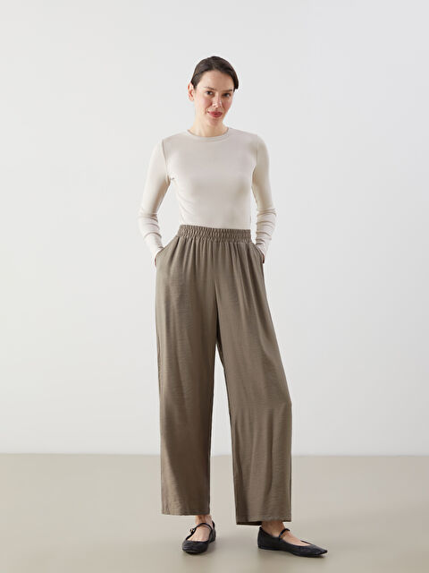 LCW Grace Beli Lastikli Kadın Pantolon - S5I498Z8-H8Z