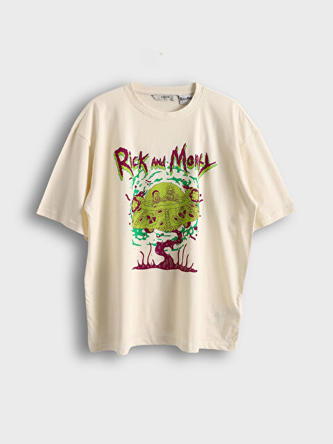 LCWAIKIKI Classic Crew Neck Rick and Morty Printed Women's T-Shirt - S5I558Z8-FEW