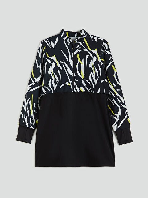 LCW DREAM Dik Yaka Desenli Kadın Tesettür Mayo Üstü - S5I587Z8-LQJ