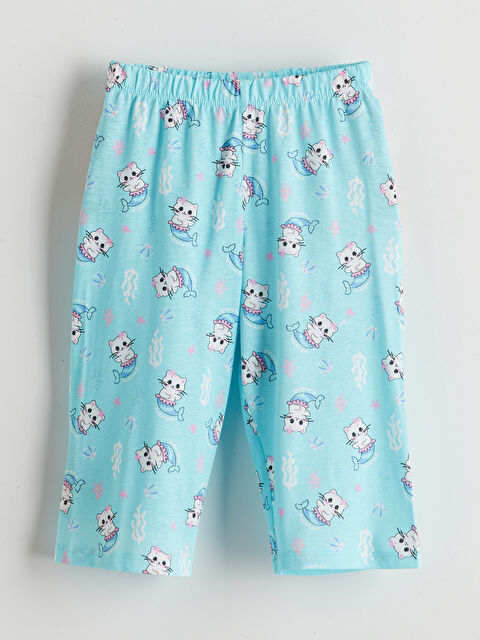LCW Kids Beli Lastikli Baskılı Kız Çocuk Pijama Alt - S5I666Z1-LTU