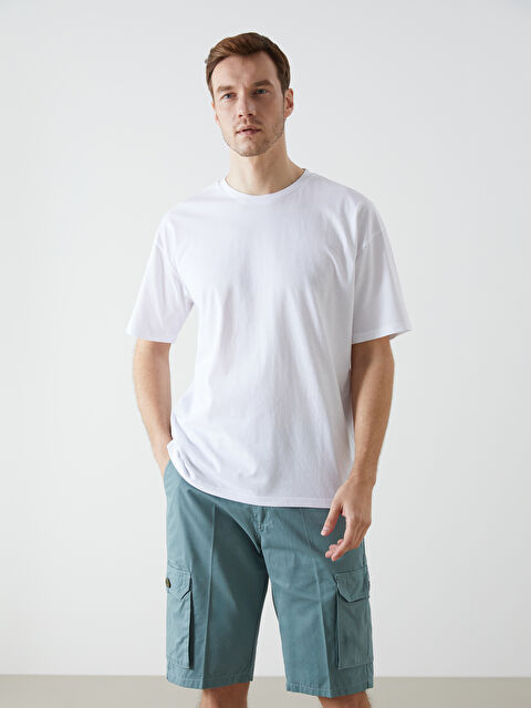 LCW ECO Bisiklet Yaka Penye Erkek Tişört - S5I685Z8-J5E