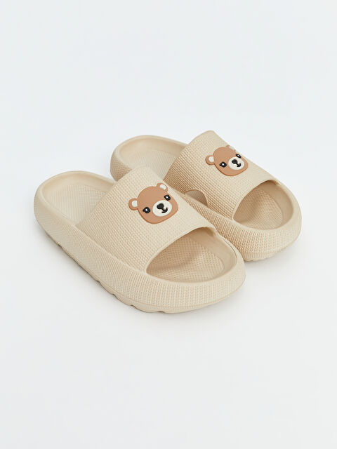 LCW STEPS 3D Detaylı Baskılı Kız Çocuk Terlik - S5I689Z4-CR8