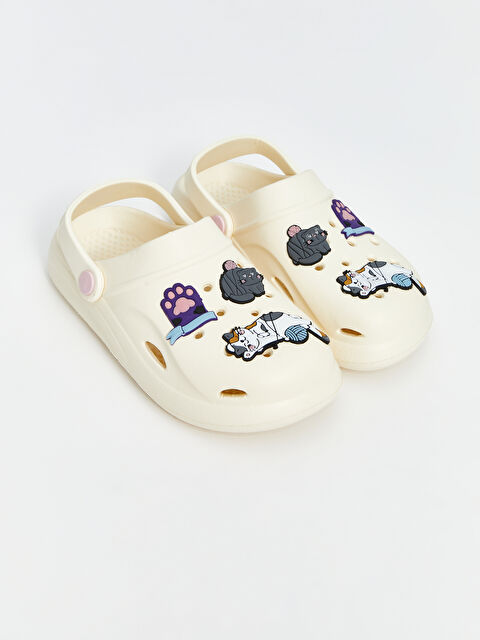 LCW STEPS Baskılı Kız Çocuk Plaj Sandaleti - S5I801Z4-FEJ