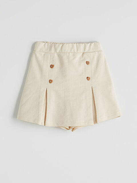 LCW Kids Basic Pamuklu Kız Çocuk Şort Etek - S5I972Z1-FT0