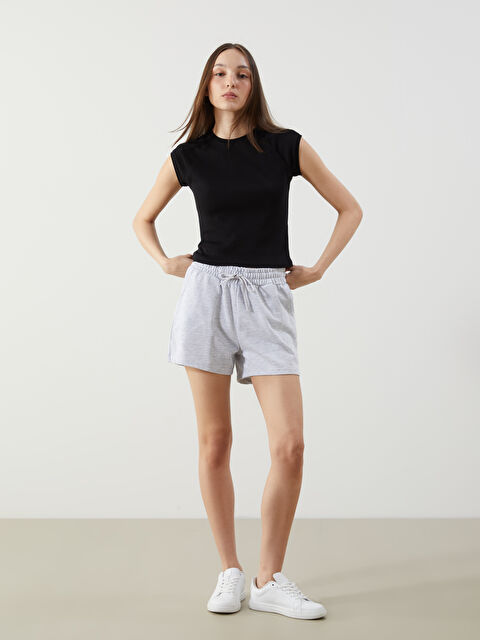 LCW ECO Beli Lastikli Kadın Şort - S5I988Z8-LAK