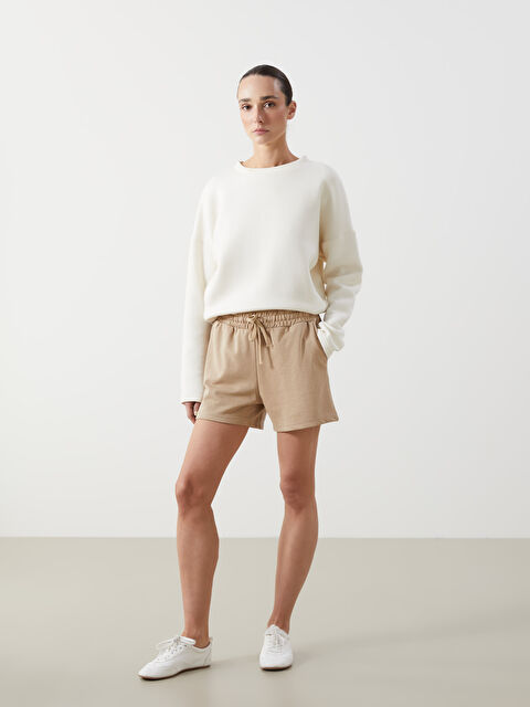 LCW ECO Beli Lastikli Kadın Şort - S5I993Z8-YJC